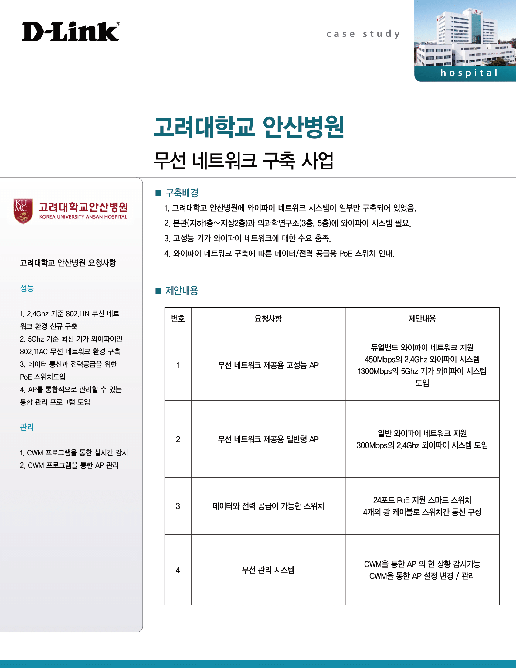 고려대학교 안산병원 무선 네트워크